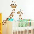 Muursticker kinderdieren Giraffen familie dieren kinderstickers - ambiance-sticker.com