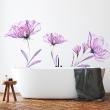 Muurstickers bloemen - Stickers van de lente de paarse bloemen - ambiance-sticker.com