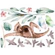 Muurstickers babykamer - Reusachtige dieren in de savanne stickers - ambiance-sticker.com