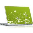 Laptopsticker velden en vlinders - ambiance-sticker.com