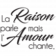Muurstickers teksten - Muursticker citaat l'amour chante - ambiance-sticker.com