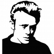 James Dean portret 2 - ambiance-sticker.com
