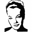Romy Schneider portret 2 - ambiance-sticker.com
