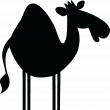 Muurstickers Schoolbord - Muursticker Schoolbord Silhouet kameel - ambiance-sticker.com