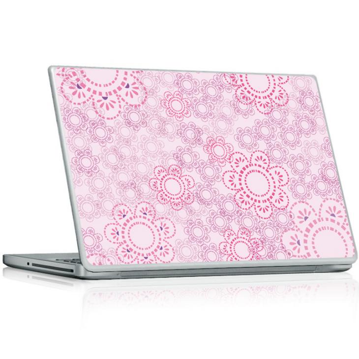 Laptopsticker roze design - ambiance-sticker.com