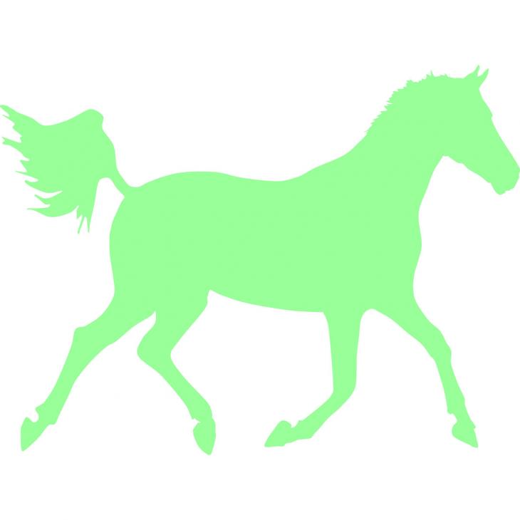 Muurstickers fosforescerend - Muursticker paard 1 - ambiance-sticker.com