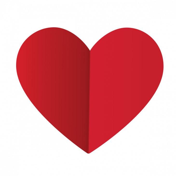 Muurstickers auto - Muursticker auto harttinten van rood - ambiance-sticker.com