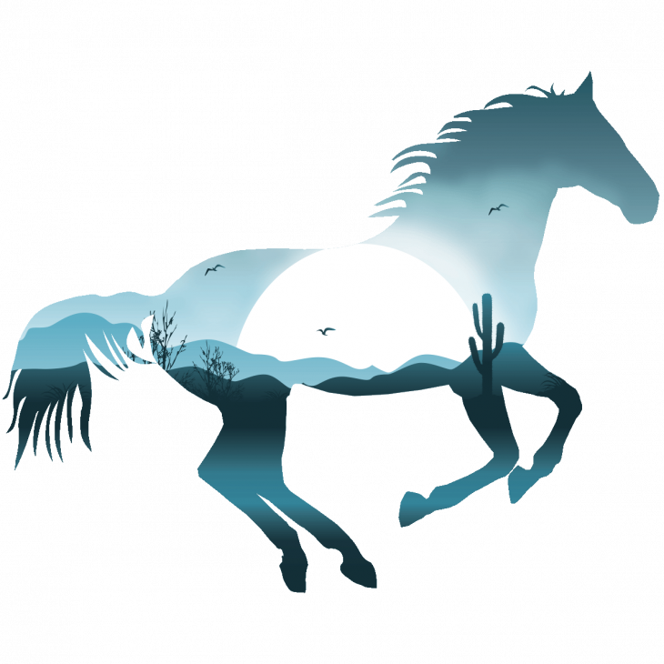 Muurstickers dieren - Muursticker Paard van dromen - ambiance-sticker.com