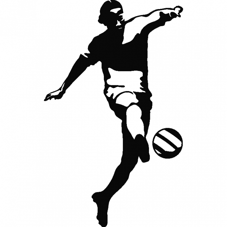 Muurstickers sport en voetbal - Muursticker voetballer 15 - ambiance-sticker.com