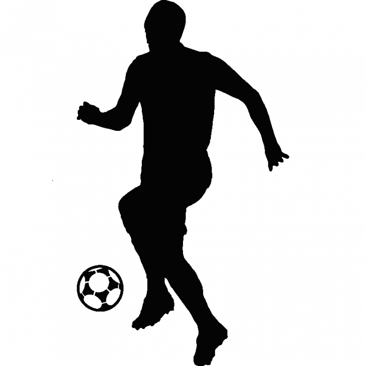 Muurstickers sport en voetbal - Muursticker voetballer 19 - ambiance-sticker.com