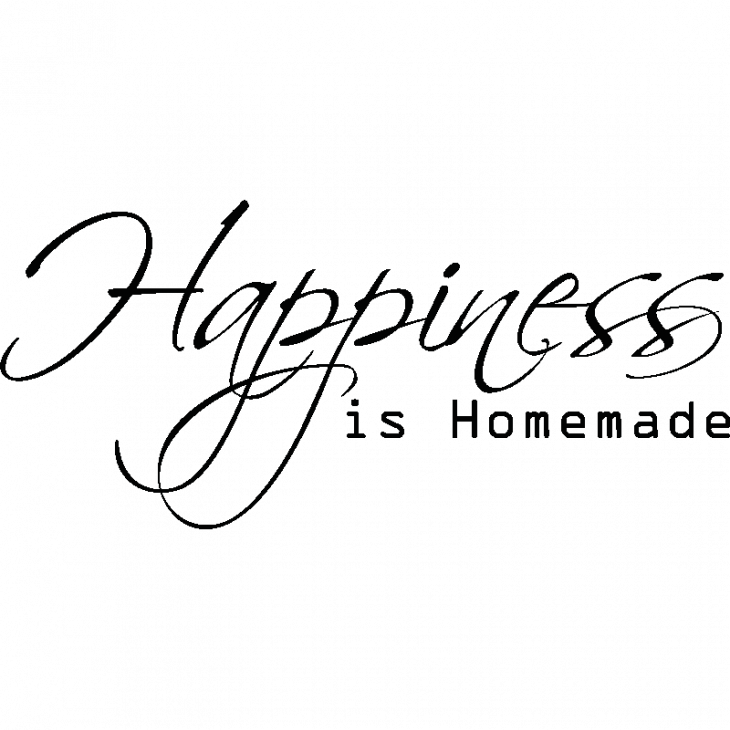 Muurstickers teksten - Muursticker Happiness - ambiance-sticker.com