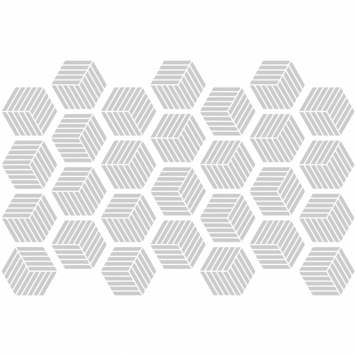 Muurstickers hexagon cementtegels - Muursticker zeshoekige tegels ontwerp grijstinten - ambiance-sticker.com